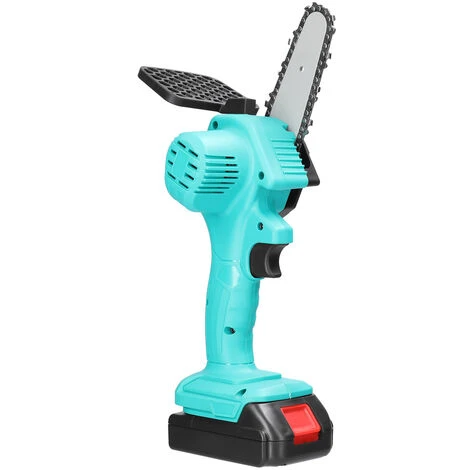LIFCAUSAL Scies à élaguer électriques à Batterie Au Lithium Rechargeable 21V 4 Pouces Petit Moteur De Brosse De Tronçonneuse à Fendre Le Bois Outil électrique à Une Main Pour Le Travail Du Bois (noir Avec 1 Batterie) – Image 5