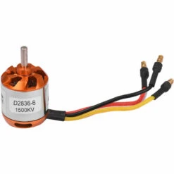 LIFCAUSAL Moteur Brushless Outrunner Haute Performance Pour Bricolage Modèle Avion RC Voiture Mini Multicopter Hélicoptère Quadrirotor (D2836-6 1500KV)