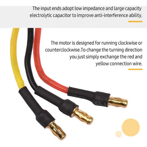 LIFCAUSAL Moteur Brushless Outrunner Haute Performance Pour Bricolage Modèle Avion RC Voiture Mini Multicopter Hélicoptère Quadrirotor (D2836-6 1500KV) – Image 2