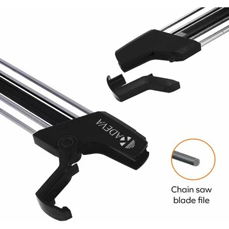 MEZHENG Affuteuse Chaine Tronconneuse Kit 2 En 1 Outil Professionnel Affutage Rapide Des Dents De Chaine Et Jauge De Profondeur Affuteuse De Chaine Tronconneuse Affuteur Chaine Tronconneuse – Image 3