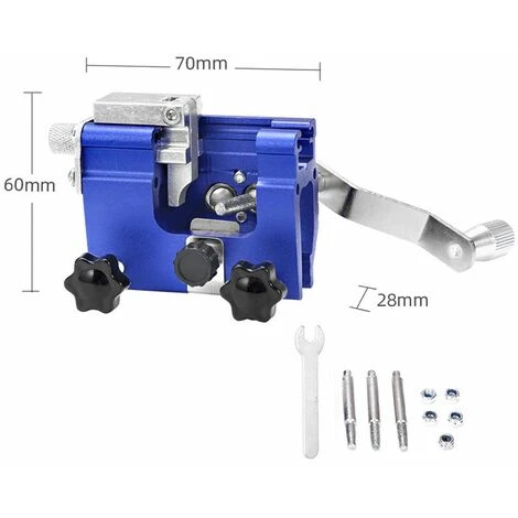 LIFCAUSAL Outil De Meulage De Chaînes De Tronçonneuse En Alliage D'aluminium Portable Portable Ensemble D'outils D'affûtage De Chaînes Manuels Affûteur De Chaînes Manuel Multifonction (1 Têtes De Meulage) – Image 4