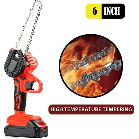 ARC-EN-CIéL Chaînes De Scie à Chaîne Pour Mini Tronçonneuse Rechargeable à Main De 6 Pouces 1/4 " Guide Chaîne Universelle. Pour Le Travail Du Bois Jardin De Coupe (6inch), Arcenciél – Image 3