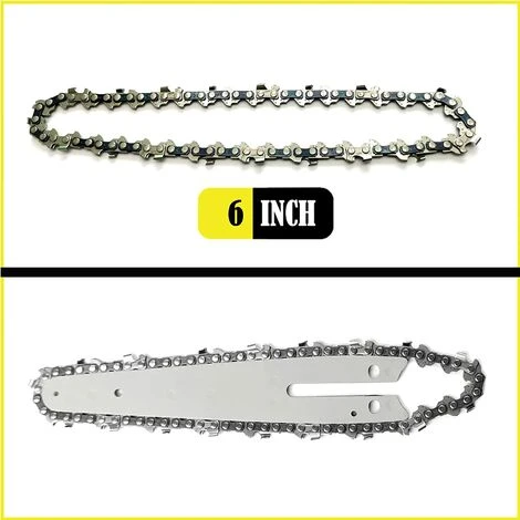 ARC-EN-CIéL Chaînes De Scie à Chaîne Pour Mini Tronçonneuse Rechargeable à Main De 6 Pouces 1/4 " Guide Chaîne Universelle. Pour Le Travail Du Bois Jardin De Coupe (6inch), Arcenciél – Image 4