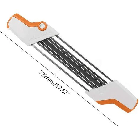 EINEMGELD Affûteuse De Lime à Chaîne De Tronçonneuse En Métal 2 En 1 Facile 0,325"4,8 Mm Remplacer – Image 4