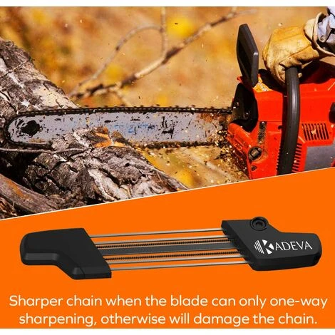EINEMGELD Affuteuse Chaine Tronconneuse Kit 2 En 1 5.5mm 7/32" Outil Professionnel Affutage Rapide Des Dents De Chaine Et Jauge De Profondeur Affuteuse De Chaine Tronconneuse Affuteur Chaine Tronconneuse – Image 4