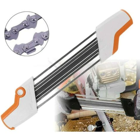 EINEMGELD Affûteur De Chaîne 2 En 1 En Métal 3/8" P 4,0 Mm De Rechange Pour Chaîne Stihl Blanc – Image 3