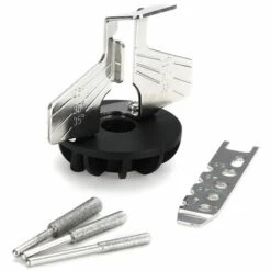 QERSTA Adaptateur De Perceuse De Guide D'affûteuse D'accessoire D'affûtage De Scie à Chaîne Pour La Meuleuse électrique