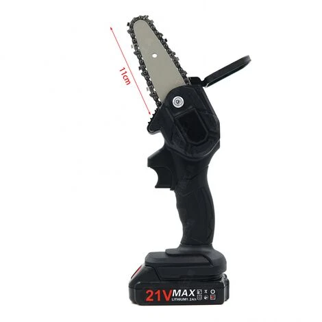 YOOUYIDA Tronçonneuse Portative à Une Main Avec Batterie Et Chargeur Mini Tronçonneuse à Batterie, 4 Pouces Tronçonneuse Électrique Sans Fil, Mini Scie à Chaîne Électrique Rechargeable – Image 2