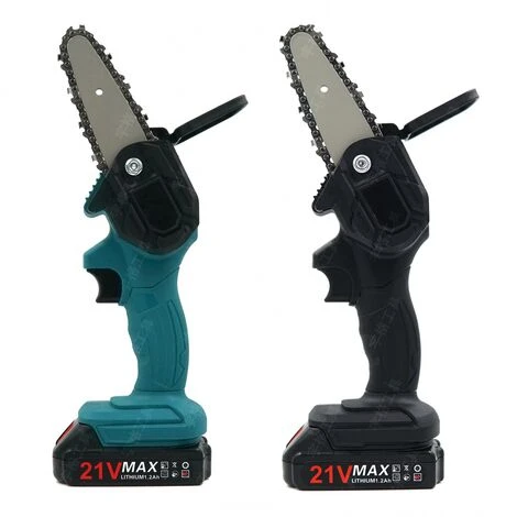 YOOUYIDA Tronçonneuse Portative à Une Main Avec Batterie Et Chargeur Mini Tronçonneuse à Batterie, 4 Pouces Tronçonneuse Électrique Sans Fil, Mini Scie à Chaîne Électrique Rechargeable – Image 4