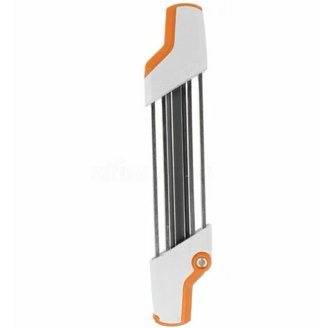 LIFCAUSAL Affûteur De Chaîne De Tronçonneuse 2 En 1 Outils De Meuleuse D'affûtage Facile Pour STIHL, Lime Et Jauge De Profondeur Dans Un Seul Outil Ergonomique (blanc Et Orange) 4,0 Mm