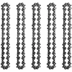 QERSTA Accessoires De Tronçonneuse Durables 5 Pièces, Chaîne De 4 Pouces * 1 * 5
